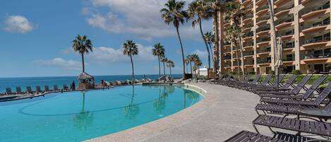 A heated pool