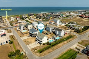 Exterior - Ocean Escape: Oceanside, pool, hot tub, pool table, easy beach access (Kill Devil Hills)