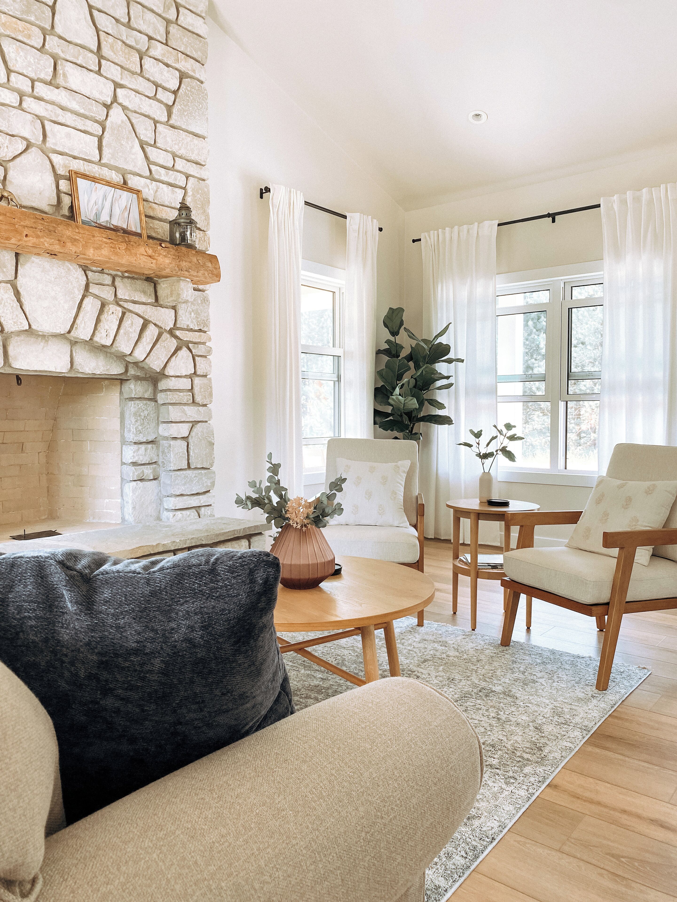 Smart-tv en een open haard