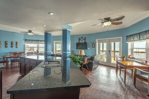 Interior - Tiki House is a Unique Beach Front gathering spot for family, friends and PUPs. (Alligator Point)