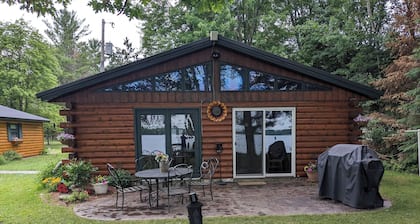 Cabin on Soo Lake. Enjoy the views of the lake 66' from water's edge.