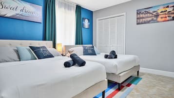 5 habitaciones, ropa de cama de alta calidad y cubrecamas