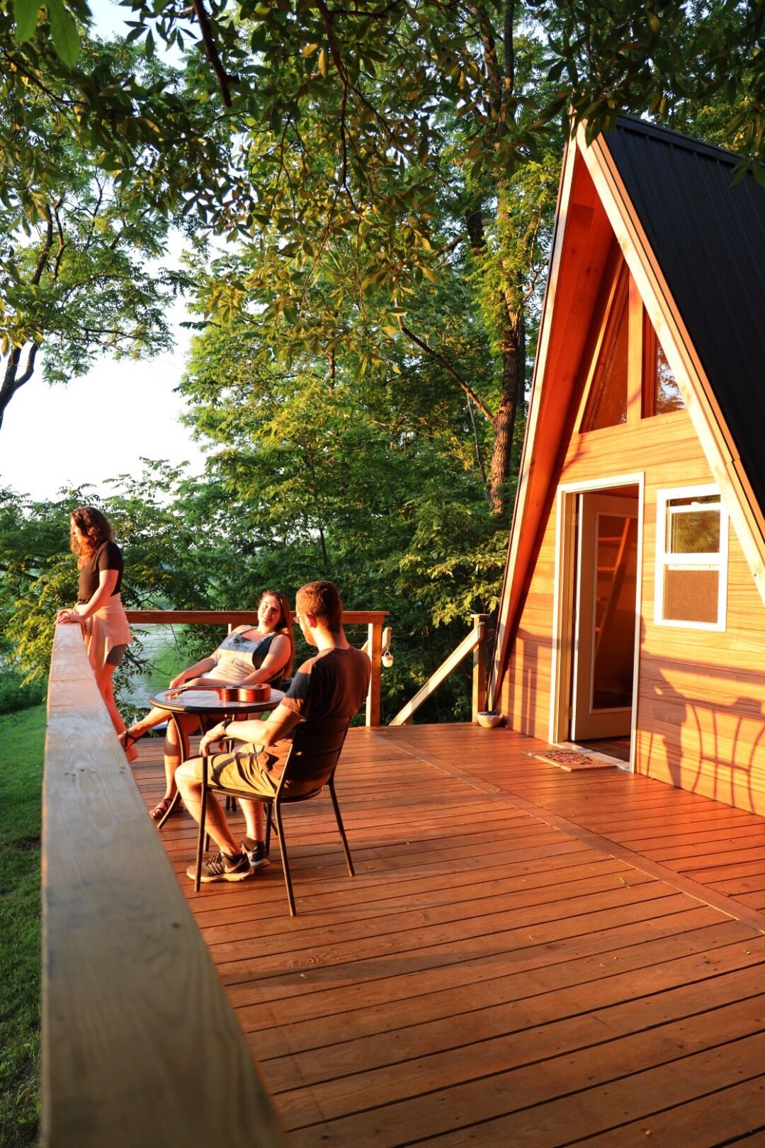 Oxley in the Woods: Off-Grid A-Frame Treehouse nestled in the woods