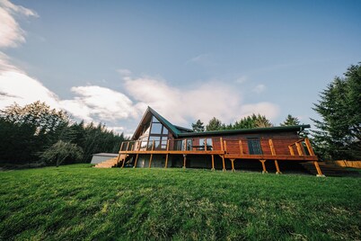 Custom built, hilltop country retreat on 5 acres. Private, secluded & secure.