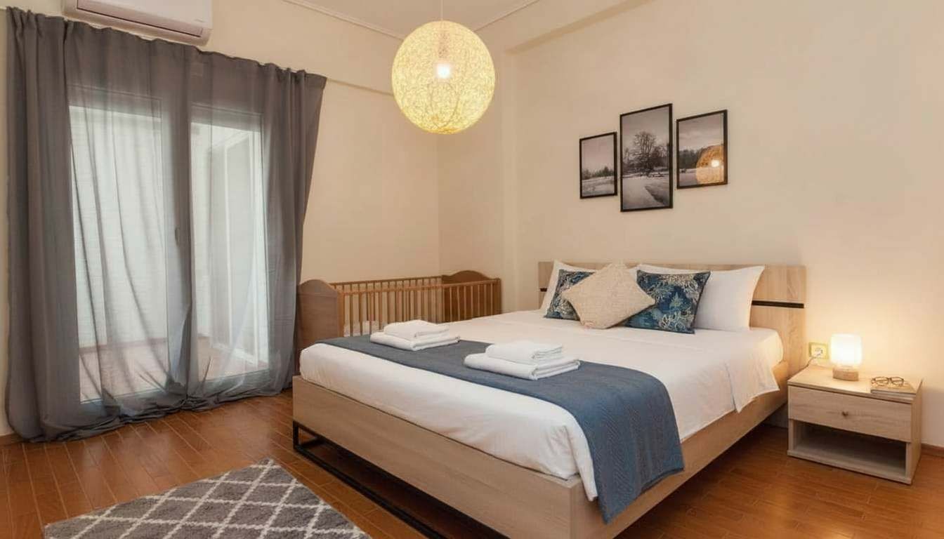 1 makuuhuone, silitysrauta/-lauta, Wi-Fi, vuodevaatteet