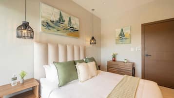2 bedrooms, iron/ironing board, travel cot, WiFi
