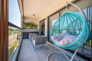 Terrace/patio - Kippal Tulum  2 Bedroom 2 Baths  Ocean View Balcony (San Miguel de Cozumel)