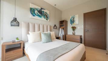 2 bedrooms, iron/ironing board, travel cot, WiFi