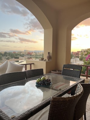 Apartment | Outdoor dining - Noobian Lagoon 2 Bedrooms Ap (El Gouna)