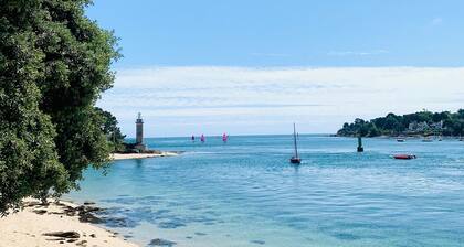 Benodet 100m sea, charming T2 3⭐️ very bright new terrace sea view