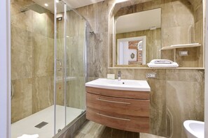 Shower, hair dryer