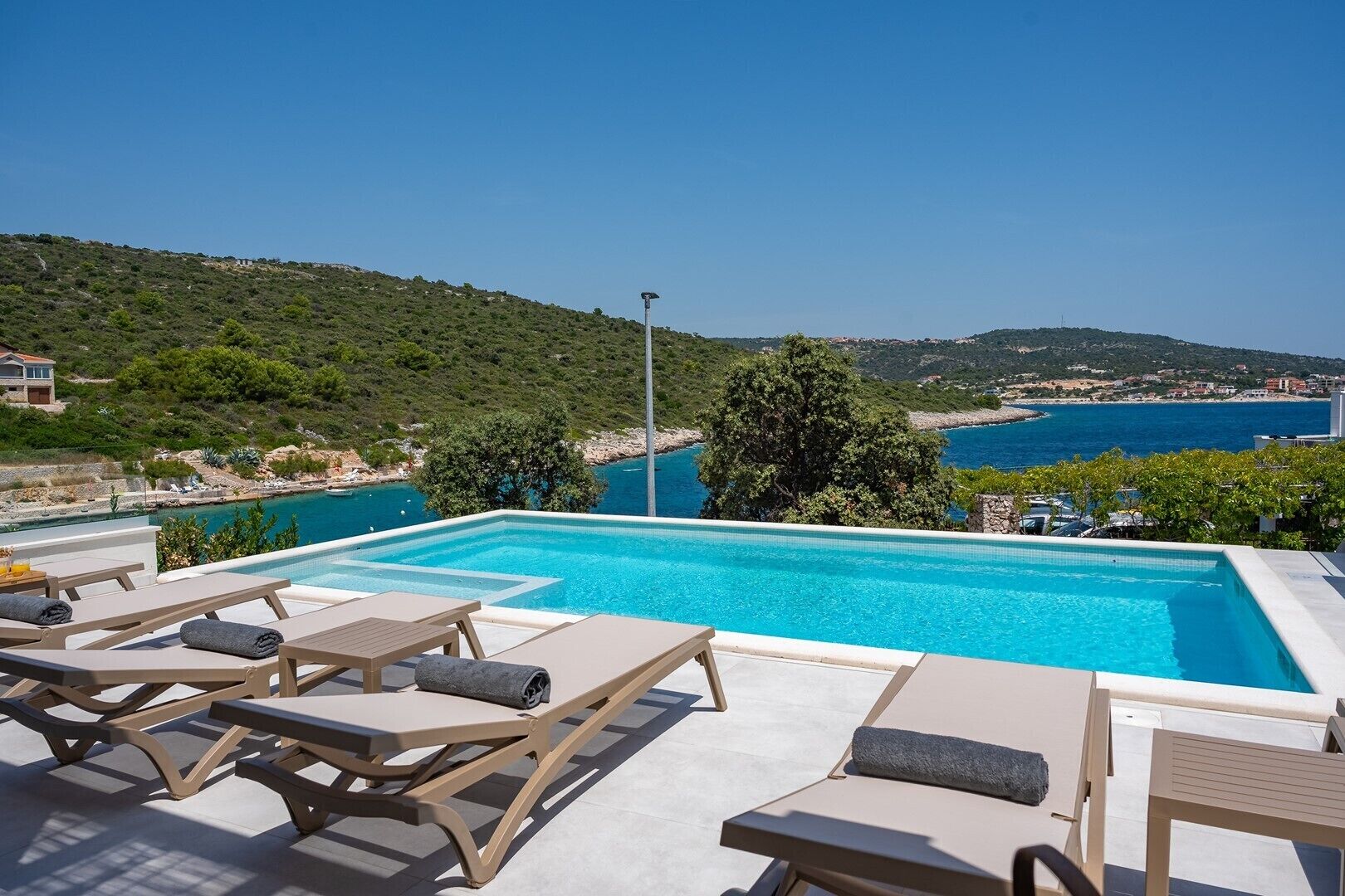 A heated pool
