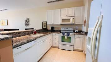 Micro-ondes, lave-vaisselle, cafetiĂšre/bouilloire, grille-pain