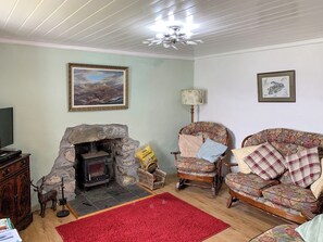 Fernseher, Kamin
