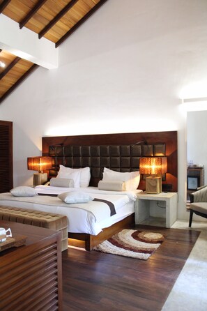 Sábanas de algodón egipcio, ropa de cama de alta calidad y minibar