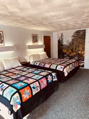 Superior Double Room, 2 Queen Beds, Kitchenette | Individually decorated, individually furnished, desk, free WiFi - Mollyockett Motel & Swim Spa (Bryant Pond)