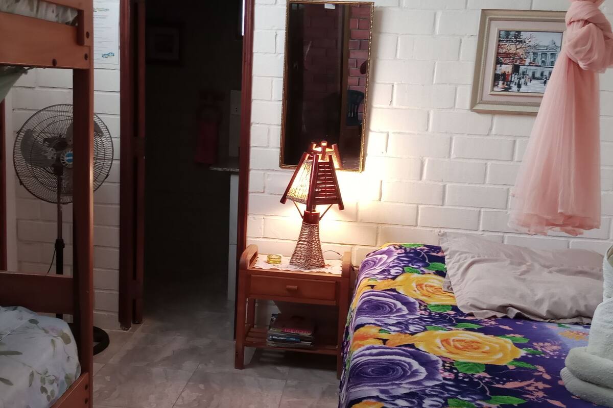 Blackout drapes, iron/ironing board (on request), WiFi (free)