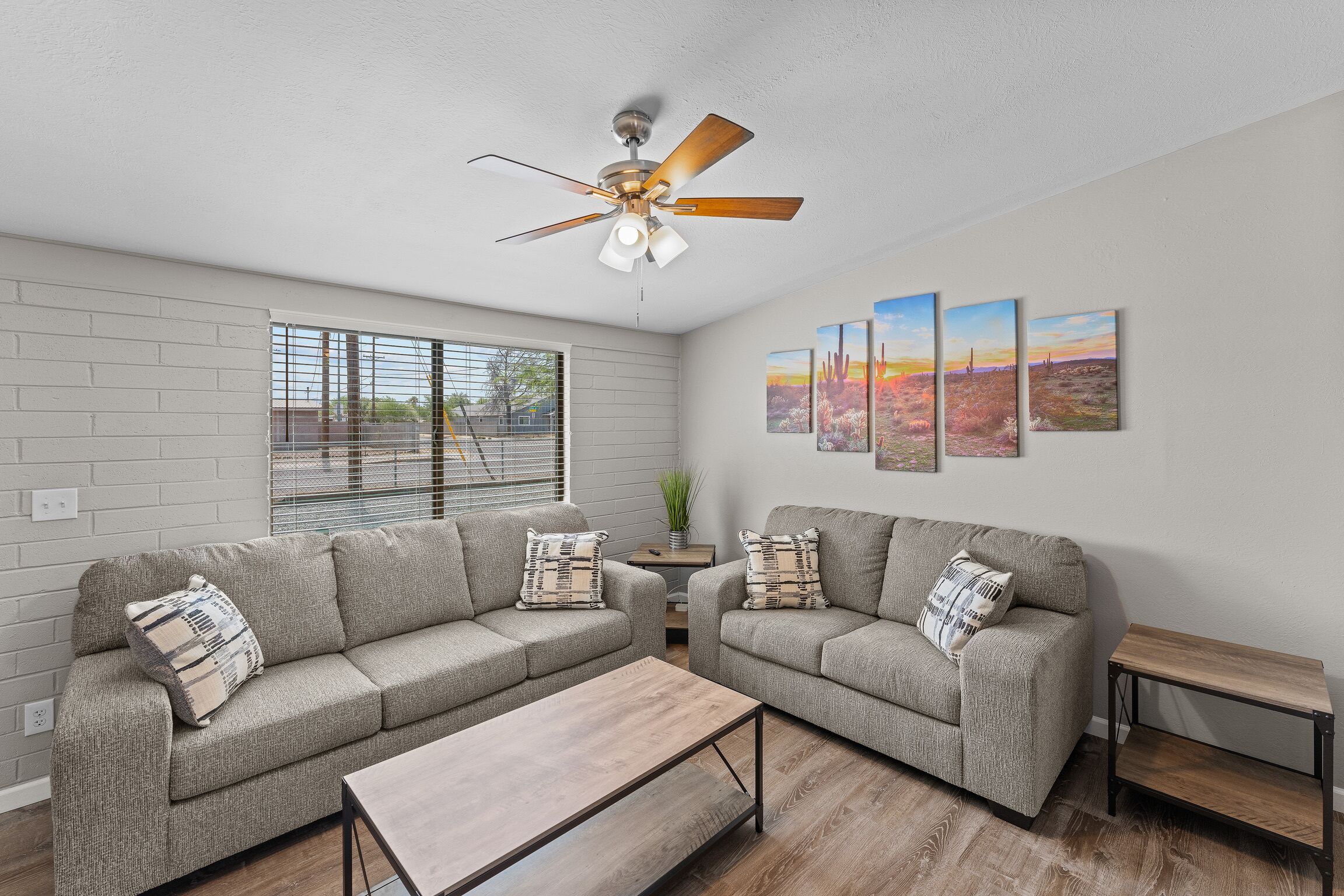 2 bedroom centrally located home with mountain views and large back yard