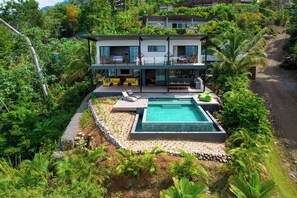 Pool - Luxury Design oceanview villa looking @the Whales Tales Secure & Concierge (Uvita)
