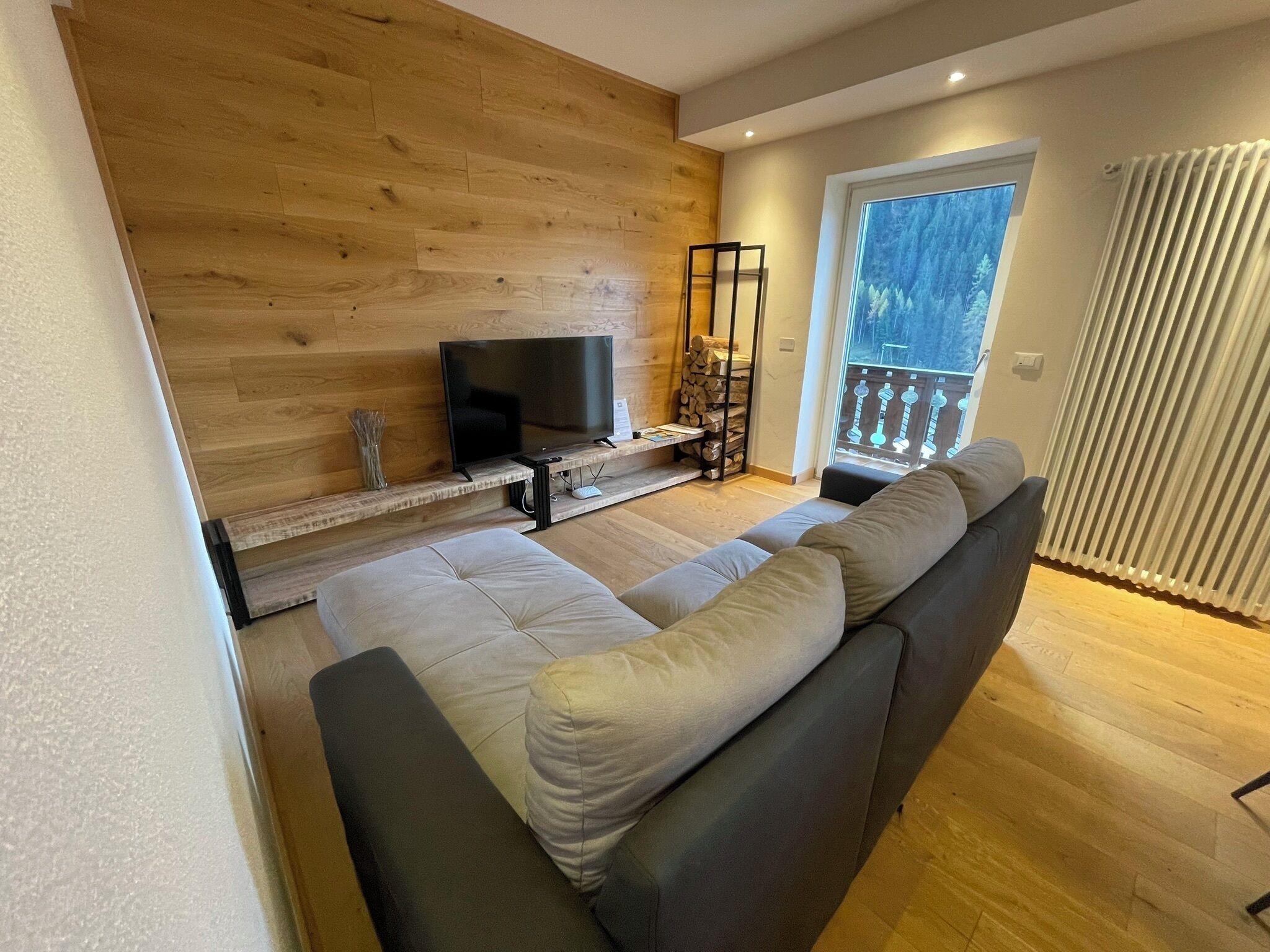 Luxury Apartment | Living area | 50-inch Smart TV with digital channels, streaming services