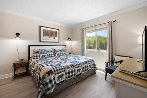 2 bedrooms, iron/ironing board, travel crib, free WiFi