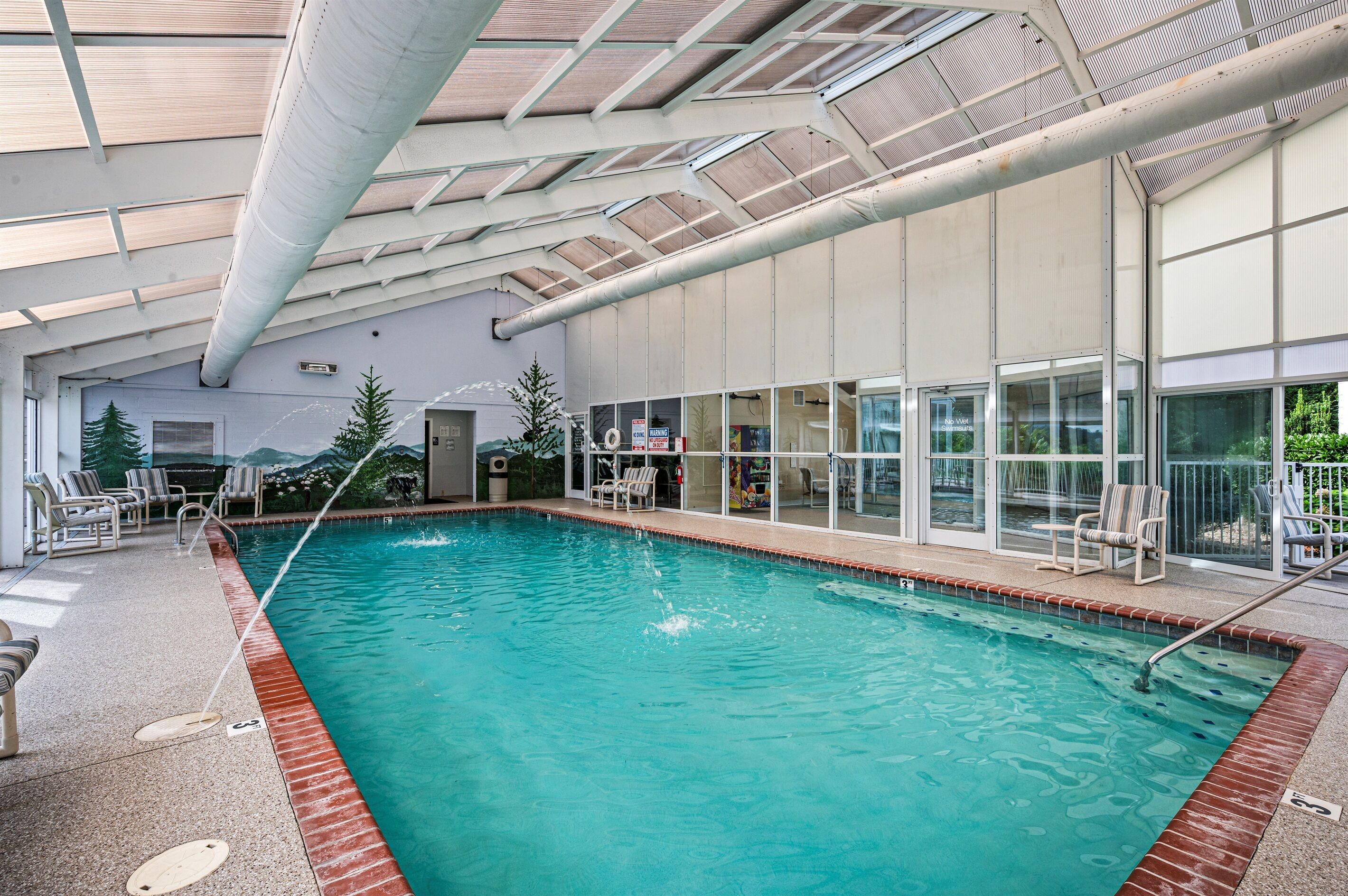 Indoor pool, a heated pool