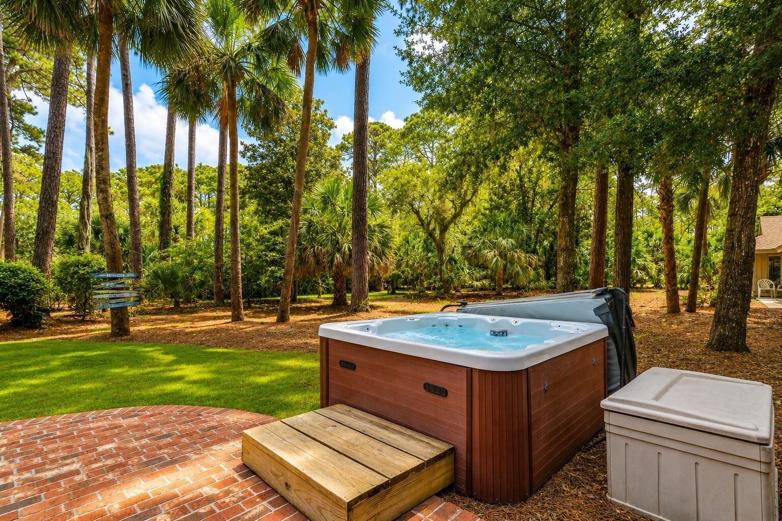 Utendørs boblebad