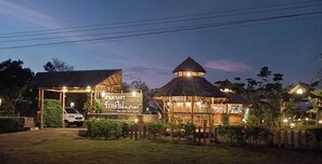 A szálláshely homlokzata