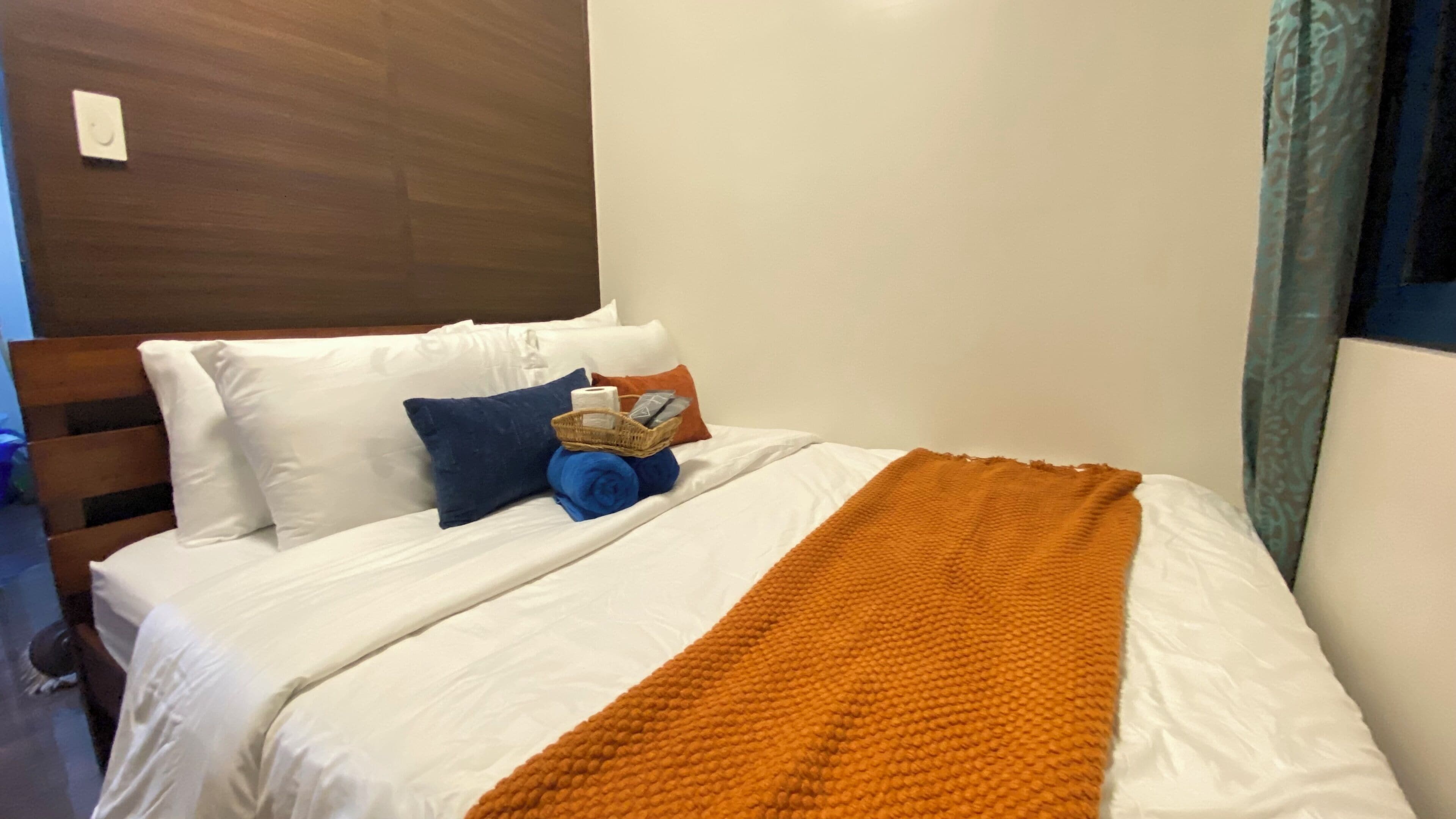 1 bedroom, desk, laptop workspace, iron/ironing board