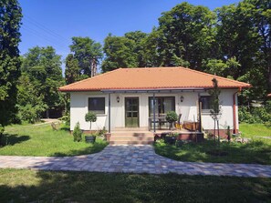Exterior - Holiday apartment with pool and air conditioning on the water (Balatonudvari)