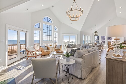 8BR OCEAN/BEACHFRONT w/ HEATED POOL & HOT TUB in OBX!