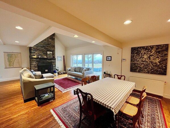 Smart TV, table football, books