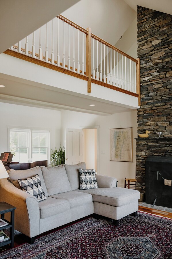 Smart TV, foosball, books