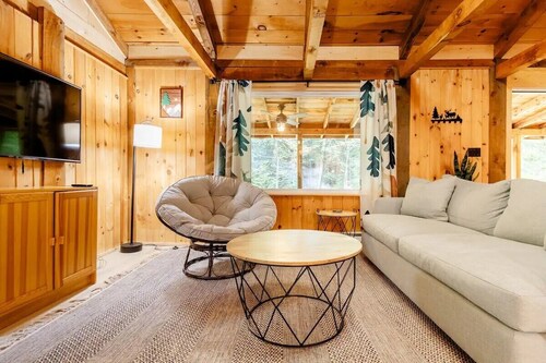 Scenic Adirondack Cabin w/ Hot Tub - River Bend