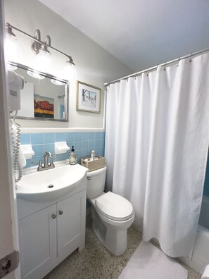 Hair dryer, towels, soap, shampoo - “Our Nest” located in the historic Cumberland Biltmore district.  (Lakeland)