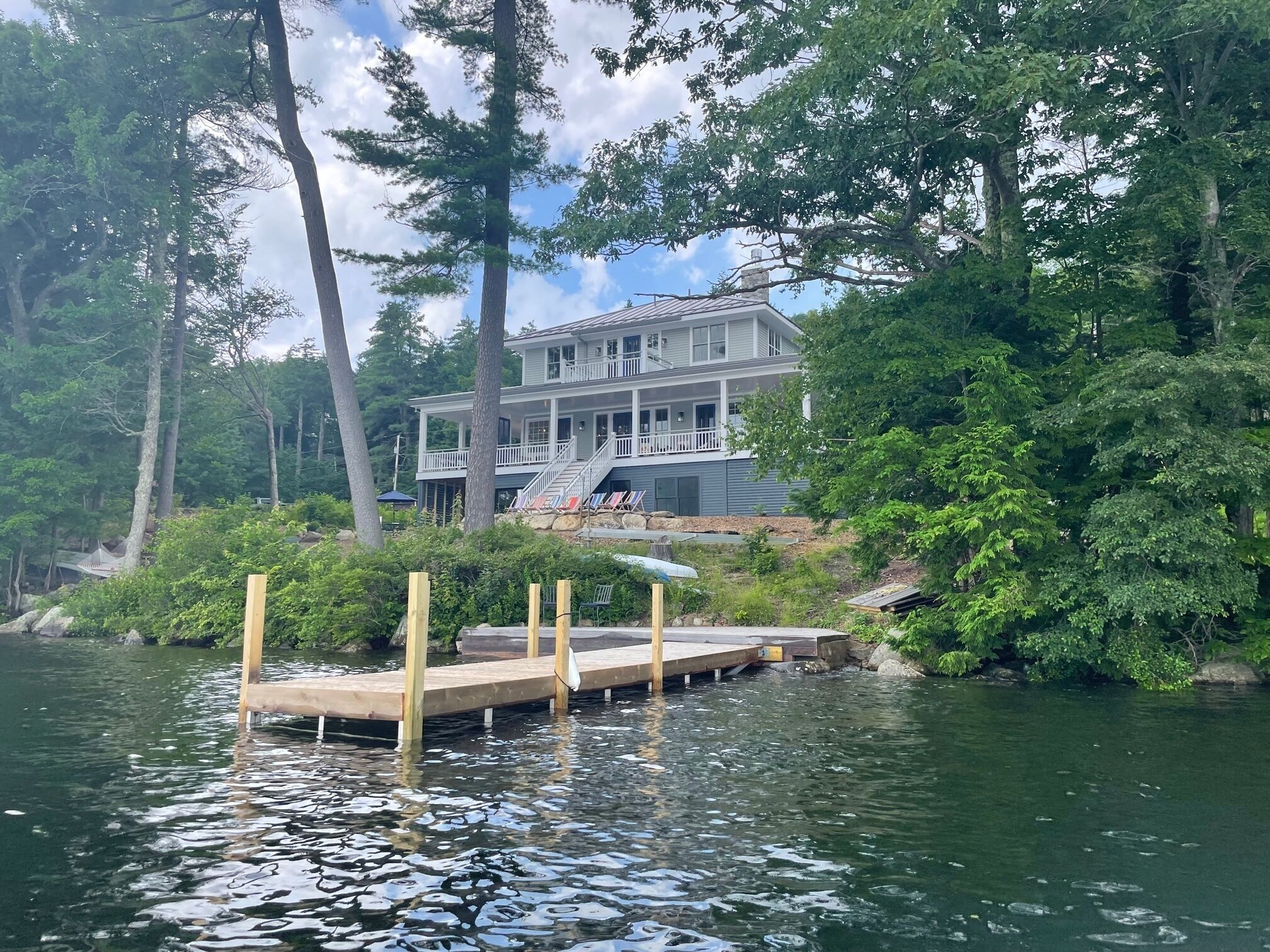 New Classic Lake House on Lake Sunapee, sleeps 16.  6 bedroom, 6 bath