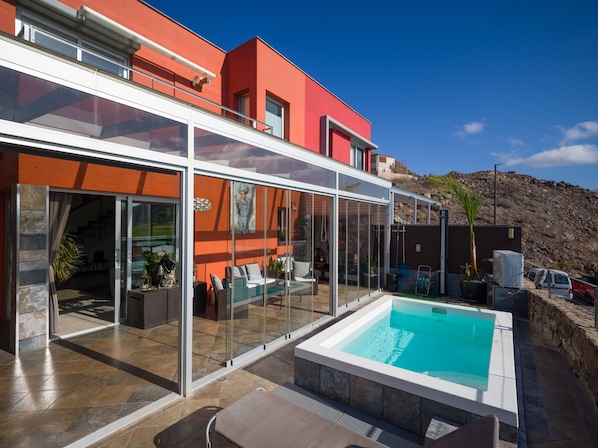 Una piscina riscaldata