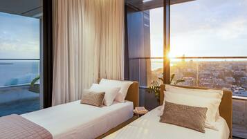 Panoraamahuoneisto | 2 makuuhuonetta, tallelokero huoneessa, äänieristys