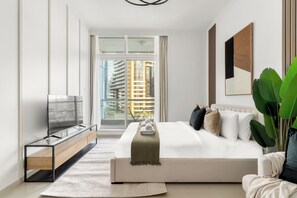 Estúdio júnior | 1 quarto, roupas de cama de algodão egípcio, roupas de cama premium