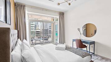 Burj Views B L242 | 1 bedroom, premium bedding, in-room safe, individually furnished
