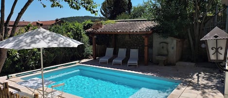 A heated pool
