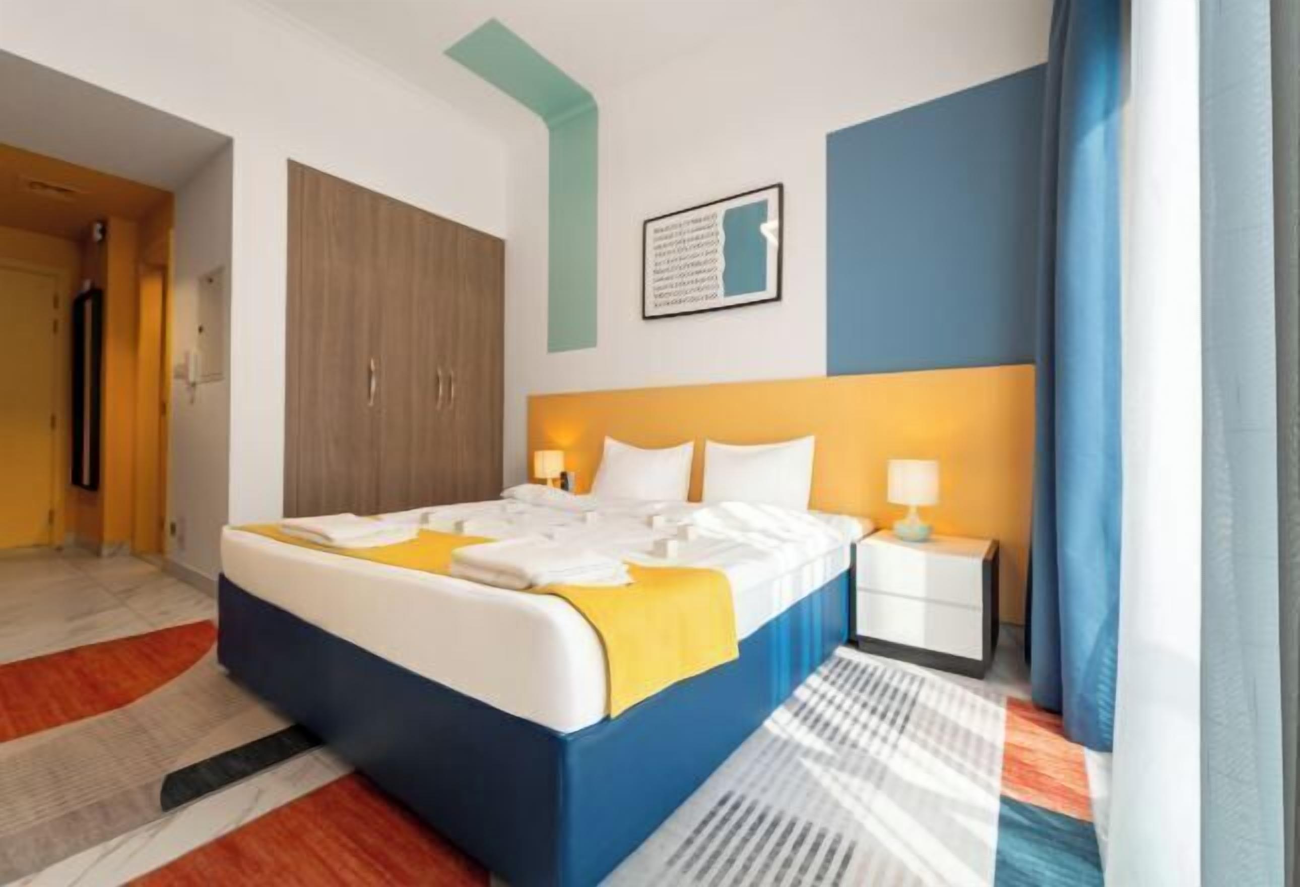 In-room safe, desk, laptop workspace, blackout curtains