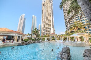 Indoor pool, a heated pool