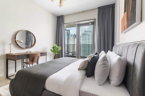 Departamento empresarial | 1 habitación y ropa de cama de alta calidad 