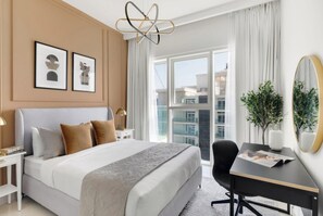 เอ็กเซกคิวทีฟอพาร์ทเมนท์ | 1 ห้องนอน, เครื่องนอนระดับพรีเมียม, ตู้นิรภัยในห้องพัก