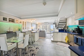 Microwave, dishwasher, coffee/tea maker