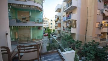 Blick vom Balkon