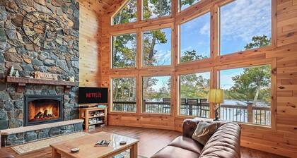 Eagles Bluff 6 Br Lakefront Cabin on 20 acres