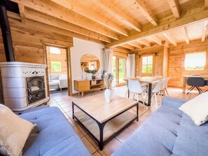 TV connectée, cheminée