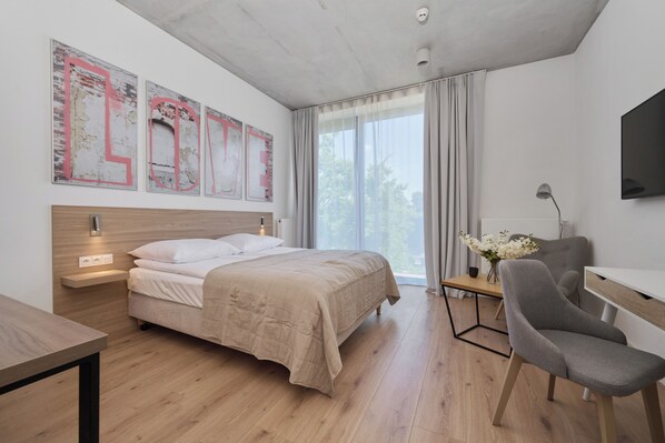 Studio, Balkon | Schreibtisch, kostenloses WLAN, Bettwäsche